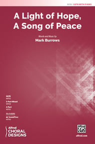 A Light of Hope, a Song of Peace SATB choral sheet music cover Thumbnail